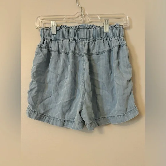 Ruffle Hem Paperbag Shorts - Picture 5 of 5